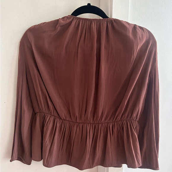 Aritzia Mauve Tie Top - Picture 4 of 5